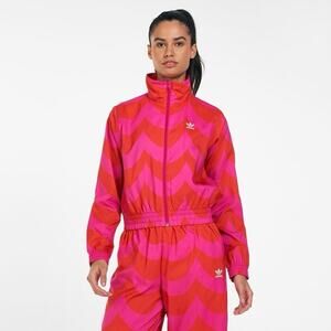 Adidas x Marimekko Women's Track Jacket Pink Red 2XS